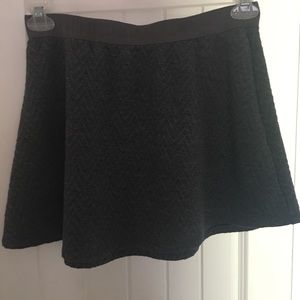 Grey, chevron detail, sweater skirt